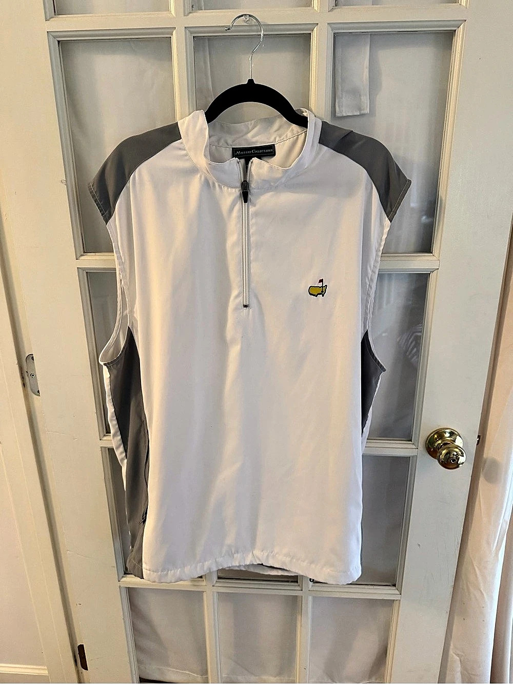 Masters Collection Golf Polo Shirt White Gray XL Like New